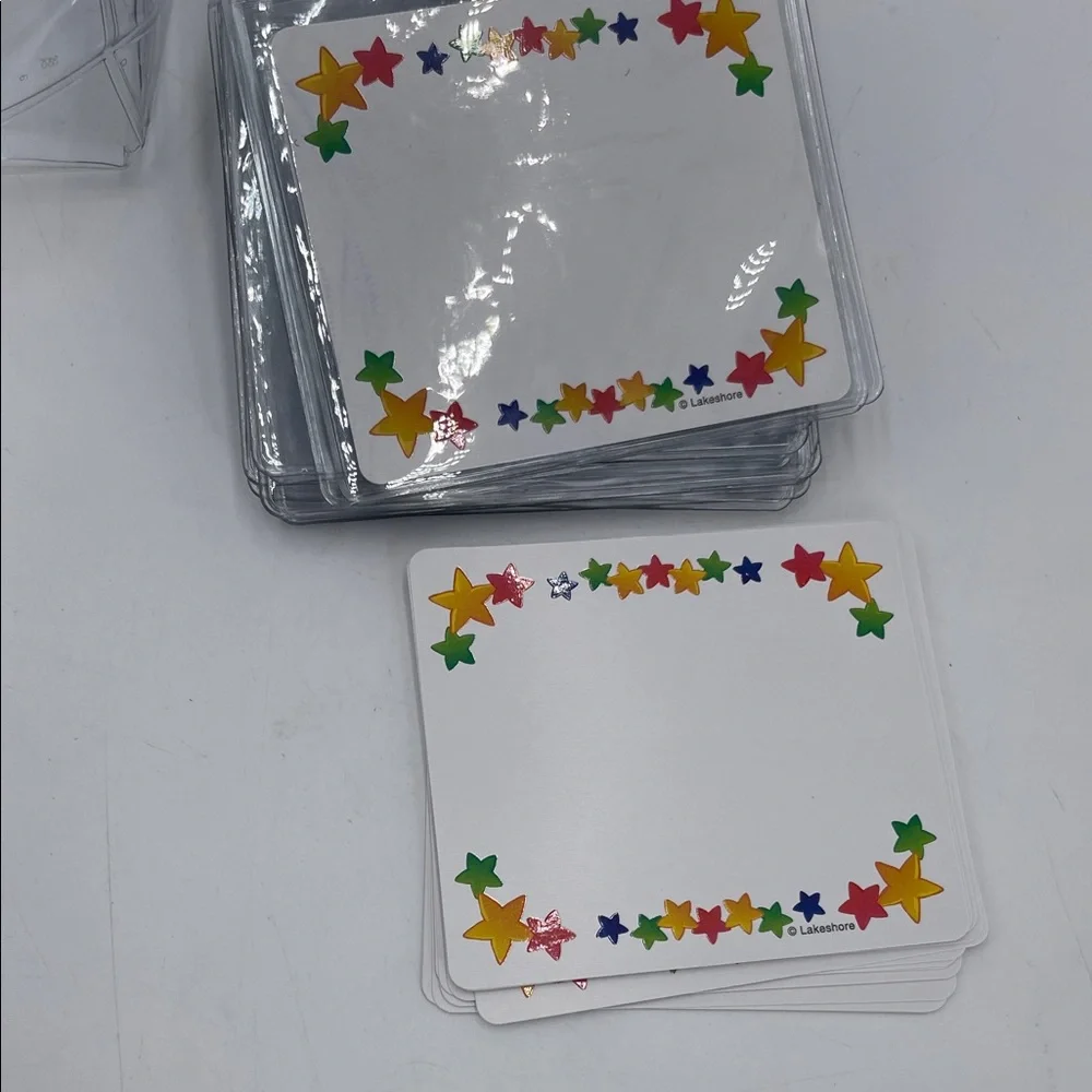 18 Pcs Starry Blue Lanyard Name Tags Set